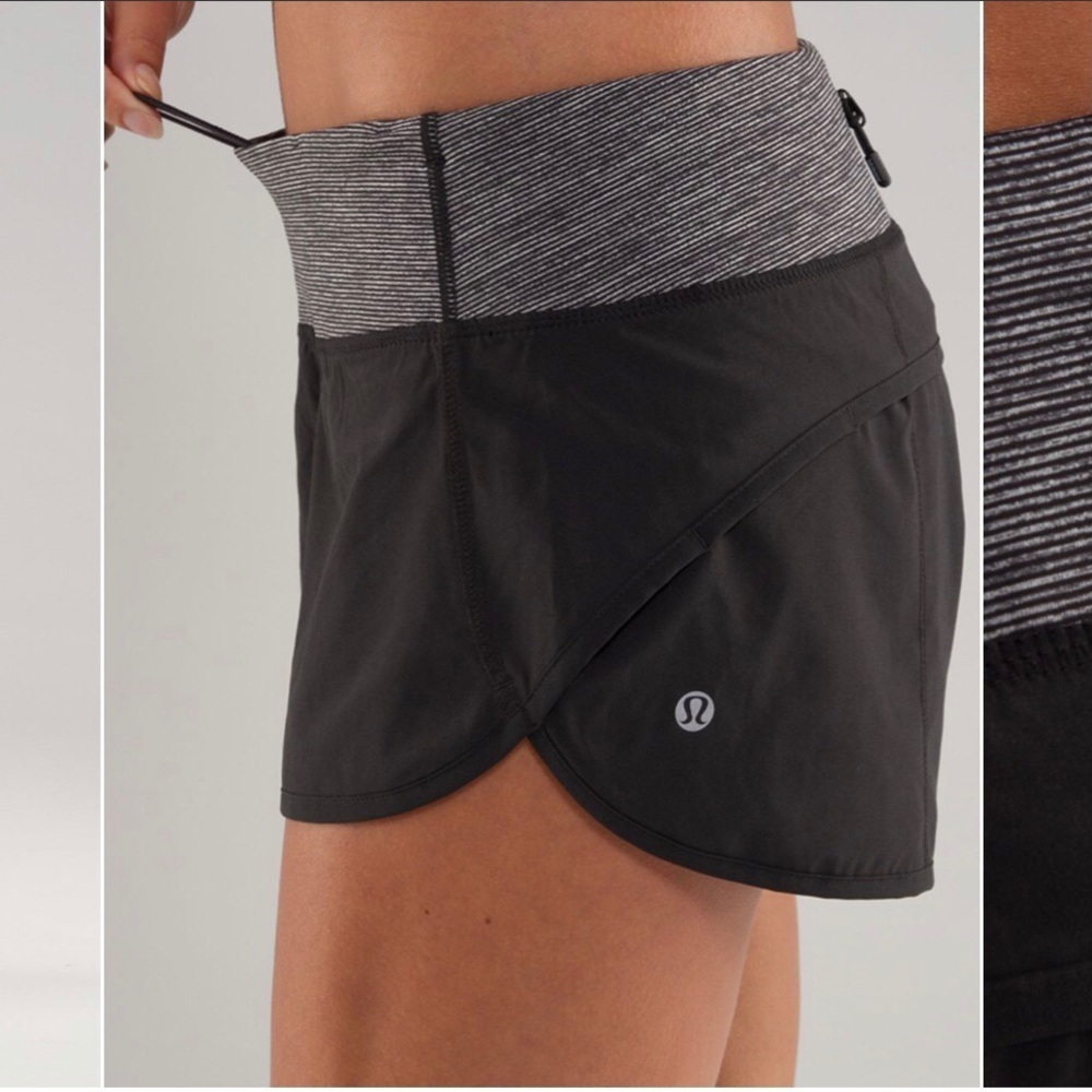 Lululemon Run: Speed Short
Black/ Blue Wee Stripe Size 6 - Picture 5 of 9